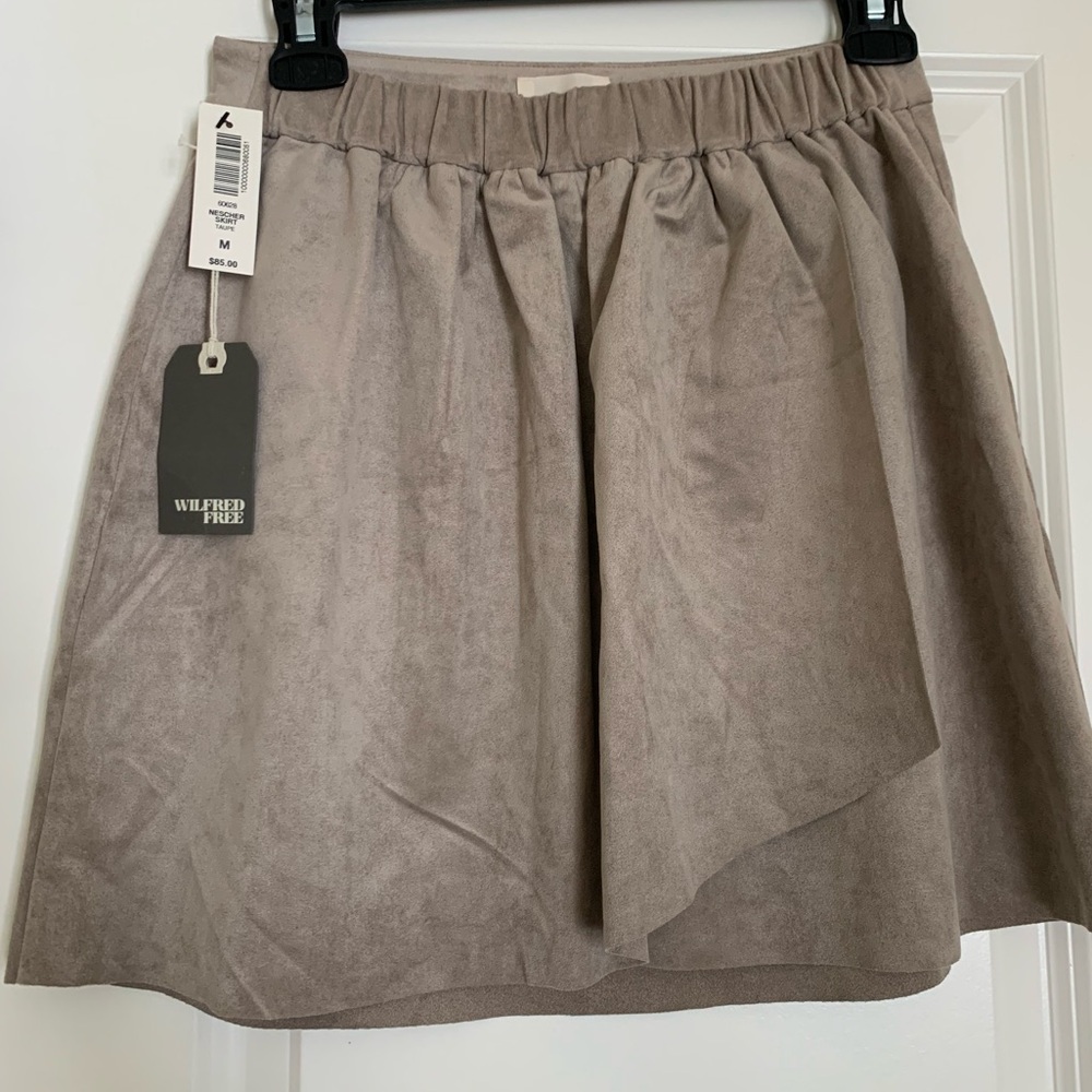 Aritzia suede skirt